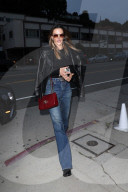 *EXCLUSIVE* Alessandra Ambrosio steps out in style for dinner at Giorgio Baldi!