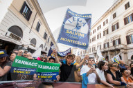 Demonstration To Close The Electoral Campaign For The European Elections Of The Lega Nord Party