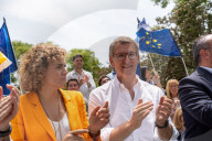 Feijoo in Barcelona closing the election campaign
