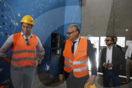 Il sindaco di Roma Roberto Gualtieri visita il cantiere del Porto Fluviale