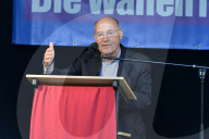 Wahlkampf-Veranstaltung der Partei Die Linke in Dresden