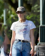 *EXCLUSIVE* Jennifer Lawrence Rocks NYC Streets in Billy Joel Tee and Baggy Denim!