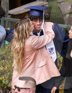 *EXCLUSIVE* Proud parents Heidi Klum and Seal attend their son's High School Graduation!