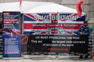 Protest Camp Against Islamic Revoluntionary Guard Corps, London, UK - 05 Jun 2024