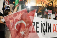 Pro-Palestinian Protests At Hagia Sophia, Istanbul, Turkey