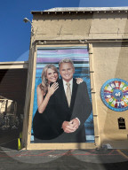 *EXCLUSIVE* Pat Sajak honored with huge mural at ‘Wheel of Fortune’ studio