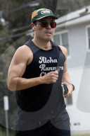 *EXCLUSIVE* Randall Park steps out for a weekend run in Studio City!