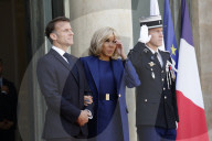 Macron hosts Bidens at Elysee Palace