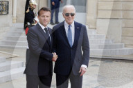 Macron hosts Bidens at Elysee Palace