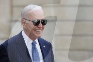 Macron hosts Bidens at Elysee Palace