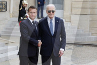 Macron hosts Bidens at Elysee Palace