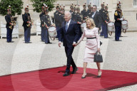 Macron hosts Bidens at Elysee Palace