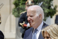 Macron hosts Bidens at Elysee Palace