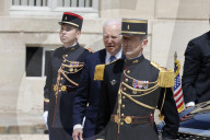 Macron hosts Bidens at Elysee Palace