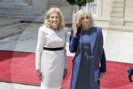 Macron hosts Bidens at Elysee Palace
