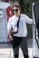 *EXCLUSIVE* Jaime Hince runs errands in LA with his doggo!
