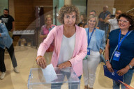 Sant sadurni d'anoia_barcelona_Dolors Montserrat of the PP votes