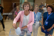 Sant sadurni d'anoia_barcelona_Dolors Montserrat of the PP votes