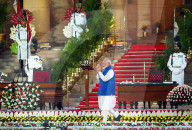 Oath Taking Ceremony: Narendra Modi Takes Oath As Prime Minister Of India For Third Straight Term, New Delhi, Delhi - 09 Jun 2024