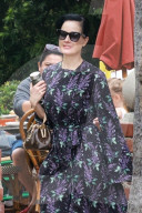 *EXCLUSIVE* Dita Von Teese exits her Pilates class in style!