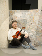 Solo violinist Daniel Piero