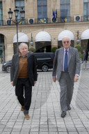*EXCLUSIVE* Jean Todt and David de Rothschild Spotted at Place Vendôme After Lunch at the Ritz