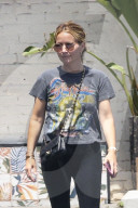 *EXCLUSIVE* Becki Newton heads to lunch in a casual look