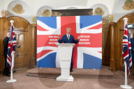 Reform UK press conference at Church House, London, UK. 