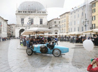 La partenza della 1000 Miglia a Brescia