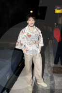 *EXCLUSIVE* **Pool Splash and Bestimage** Francois Civil at the Jacquemus afterparty in Capri