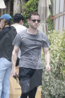 *EXCLUSIVE* Jamie Bell spotted exercising outdoors in busy area