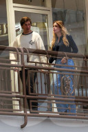 *EXCLUSIVE* Ashley Benson and Brandon Davis Hold Hands after a Sushi Dinner