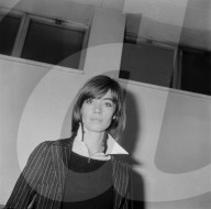 La chanteuse francaise Francoise Hardy
en visite au Quebec.