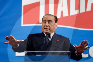 Silvio Berlusconi alla kermesse di Forza Italia a Palermo