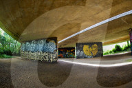 Loddon Viaduct Art Walls, Winnersh, Berkshire, UK - 12 Jun 2024
