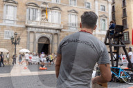 Catalan lifeguards protest