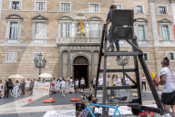 Catalan lifeguards protest