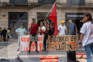 Catalan lifeguards protest
