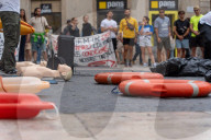 Catalan lifeguards protest