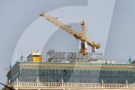 Construction cranes in Kyiv