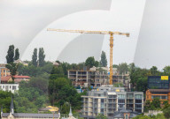 Construction cranes in Kyiv