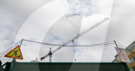 Construction cranes in Kyiv