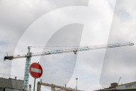 Construction cranes in Kyiv