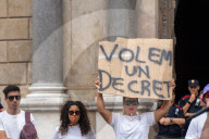 Catalan lifeguards protest