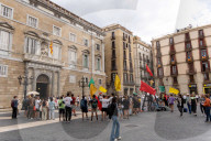 Catalan lifeguards protest