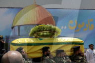 funeral of Hezbollah seniro commander, assassinated by Israel, Beirut, Lebanon - 12 Jun 2024