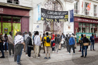 Demonstration Of The Young Migrants Of The Maison Des Métallos In Paris