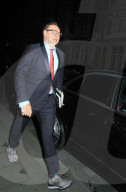 EXCLUSIVE -  Kevin Spacey verlässt um 23 Uhr Scotts Restaurant in London