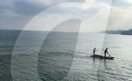 Gazans fish for food