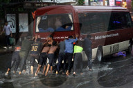 Flooding in Dhaka due to continuous rain, Bangladesh - 13 Jun 2024